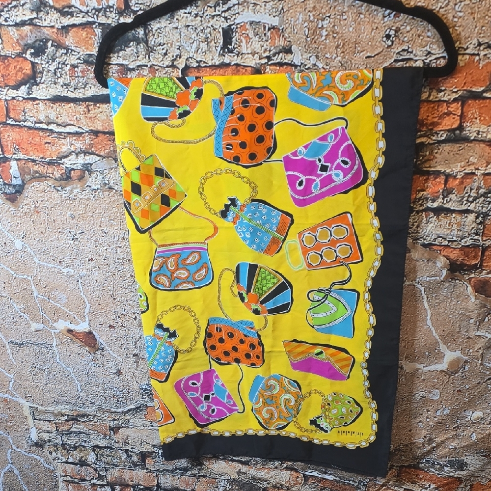 Colorful Runway Handbag Print Scarf